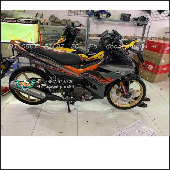 Tem rời Exciter 150 Cam đen bản mới 2020 (X)