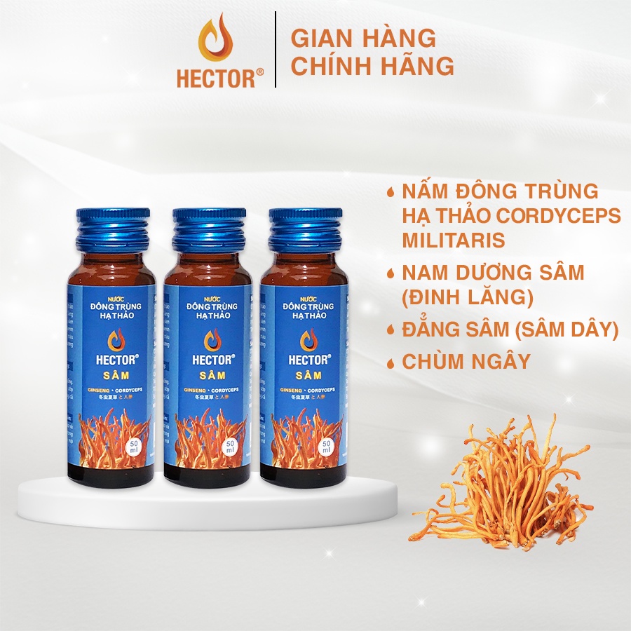 Combo Nước Đông Trùng Hạ Thảo Hector Sâm và Collagen (20chai)