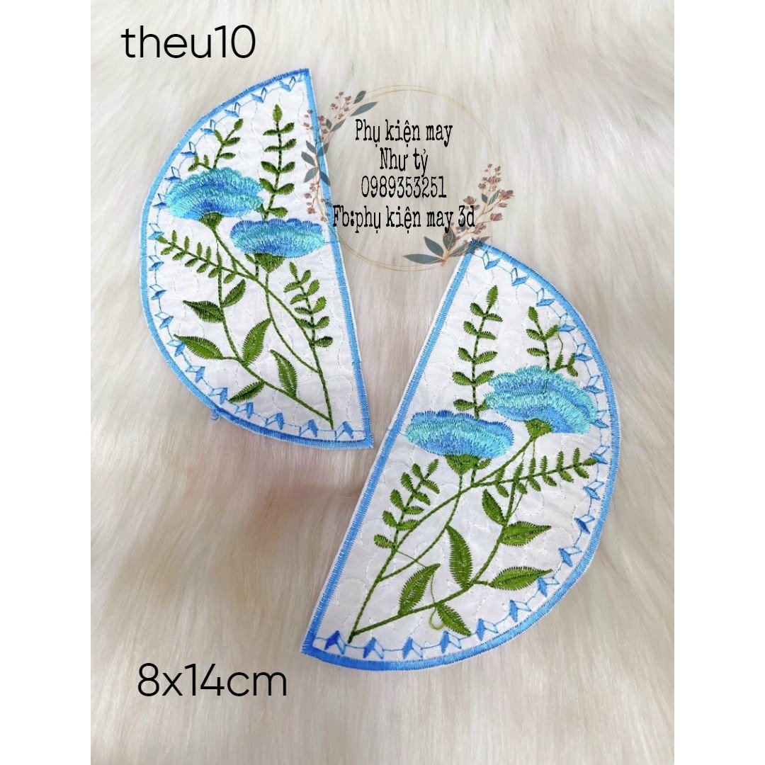 tấm tròn thêu cách tân trang trí