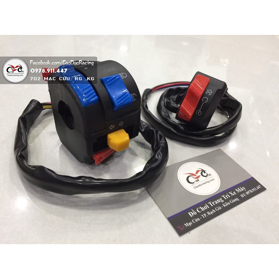 Combo cùm công tắc FZ và cùm công tắc TFX lắp cho sirius và nhiều dòng xe khác