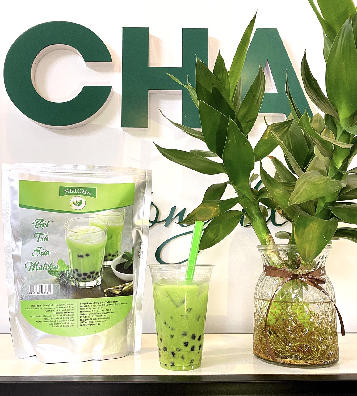 (200g)Bột Trà Sữa Vị Matcha PHA SẴN SIÊU NHANH. DATE MỚI