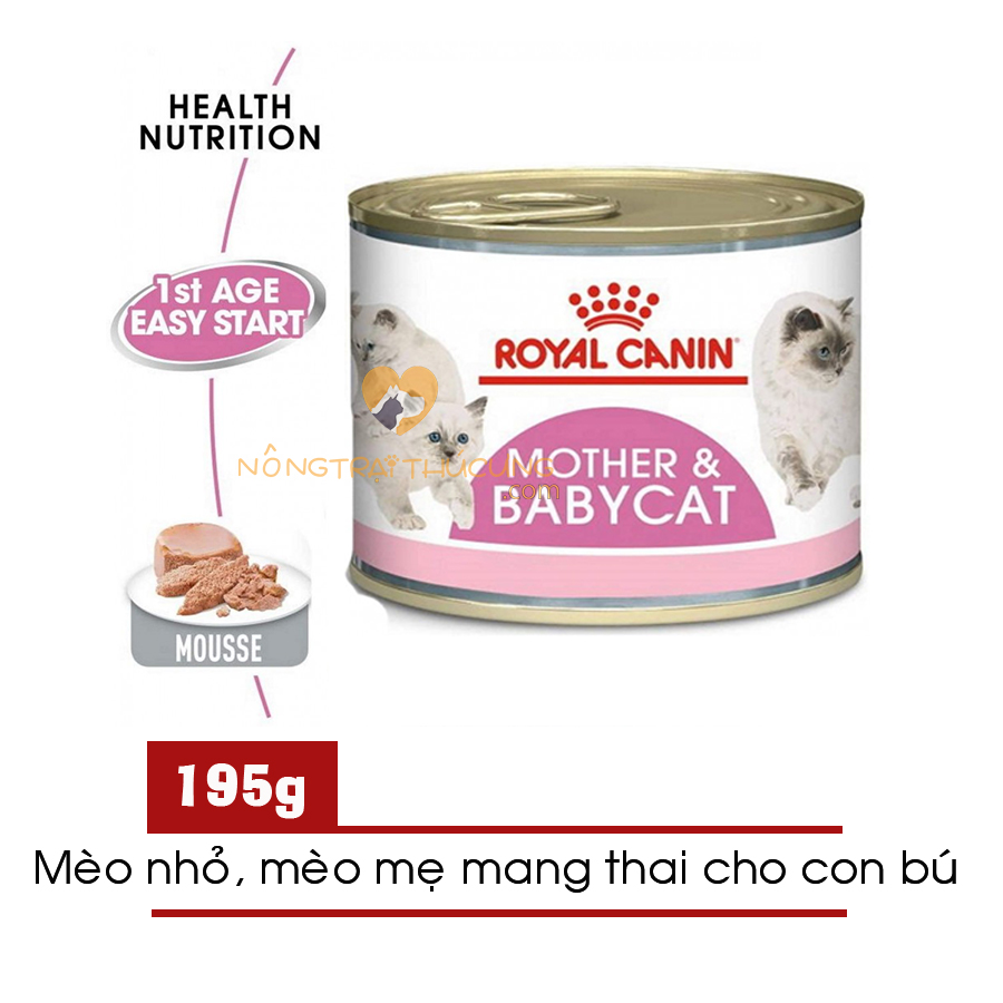 Pate Royal Canin MOTHER & BABYCAT 195g cho mèo mang thai và mèo con - [Nông Trại Thú Cưng]