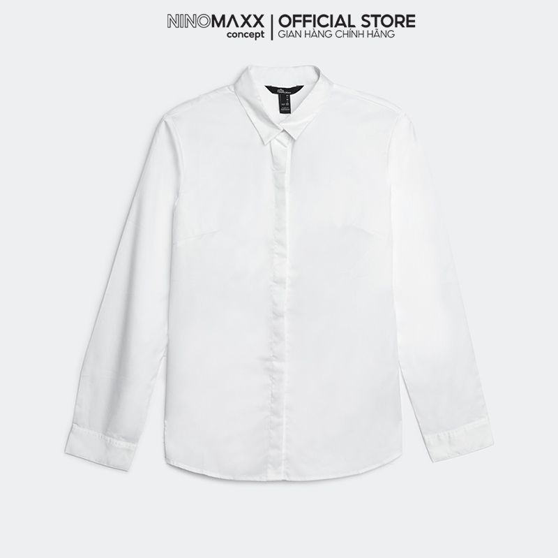 N&M Áo sơ mi Basic Nữ tay dài cotton 1801018