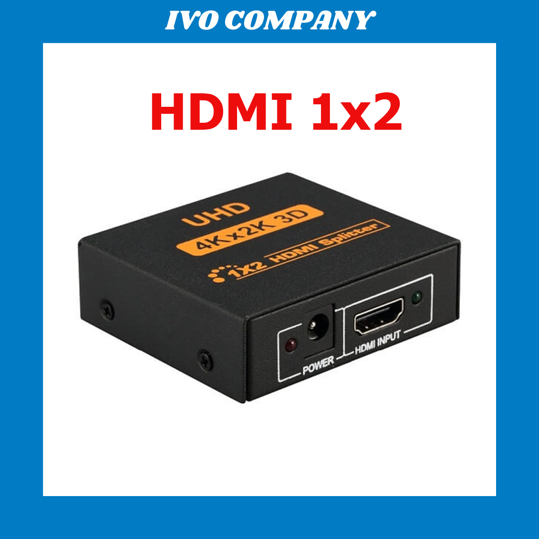Bộ chia hdmi 1x2 không suy hao có cấp nguồn