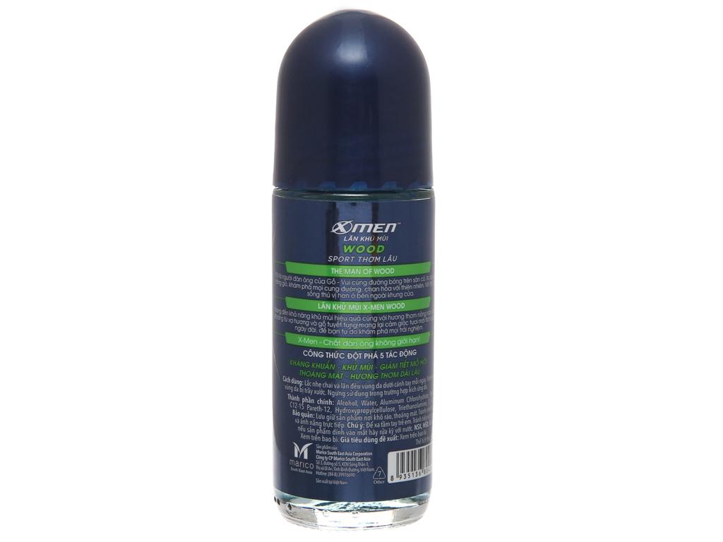 Lăn khử mùi X-Men Wood chai 50ml