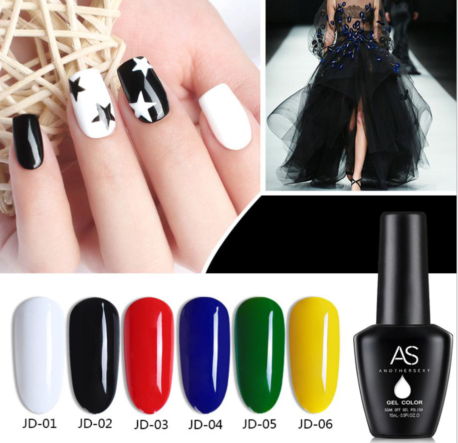 [HCM]Sơn gel AS bền màu cực kì mướt 15ML (dành cho tiệm nail chuyên nghiệp) - JD