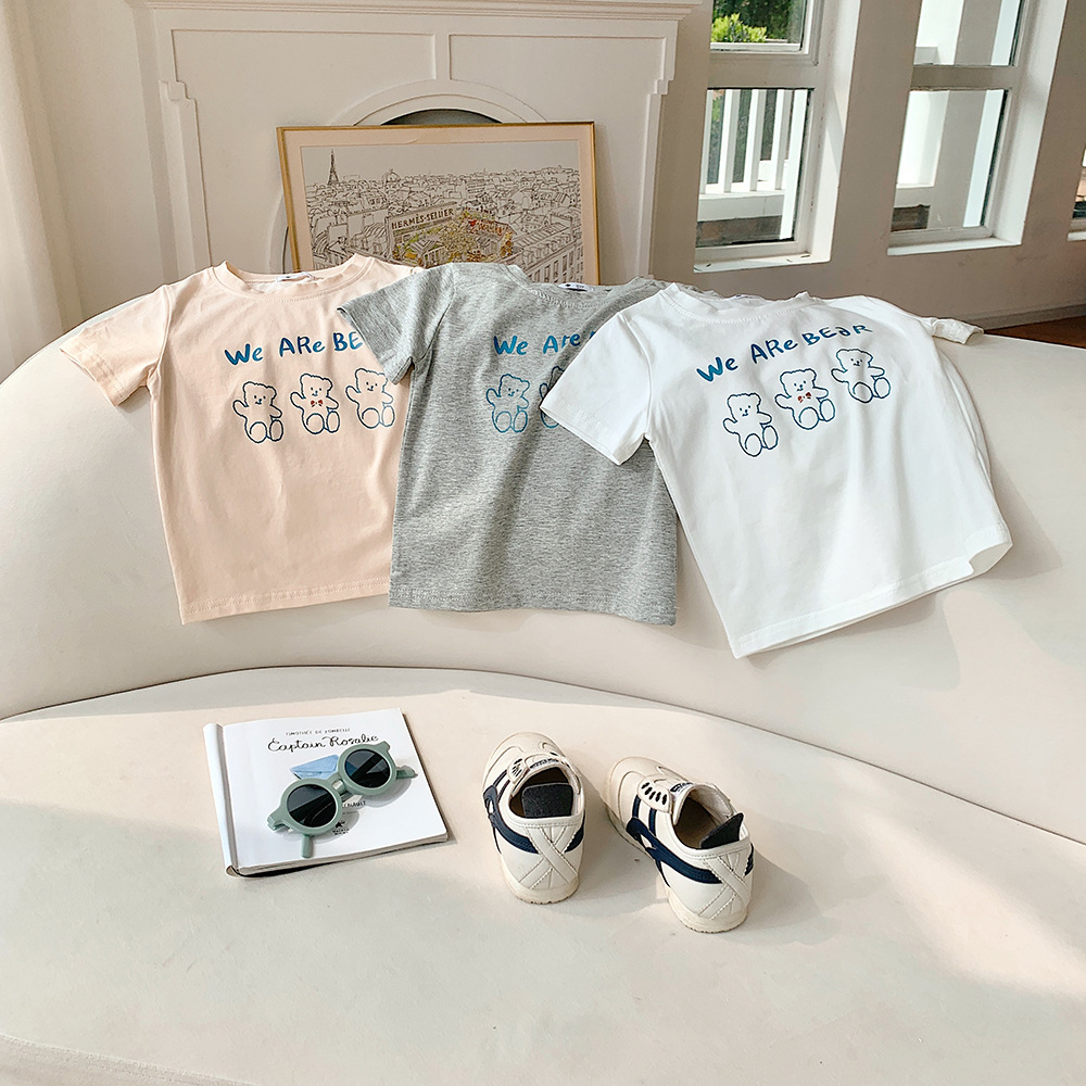 áo thun cotton mẫu we are bear (size 5-90kg)