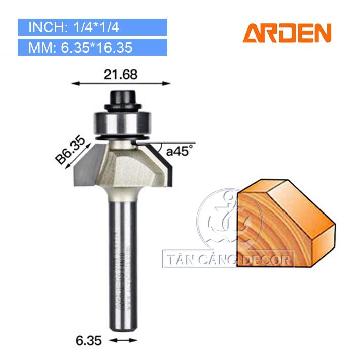 Mũi Router Arden Vác 45 độ (nhiều kích thước)