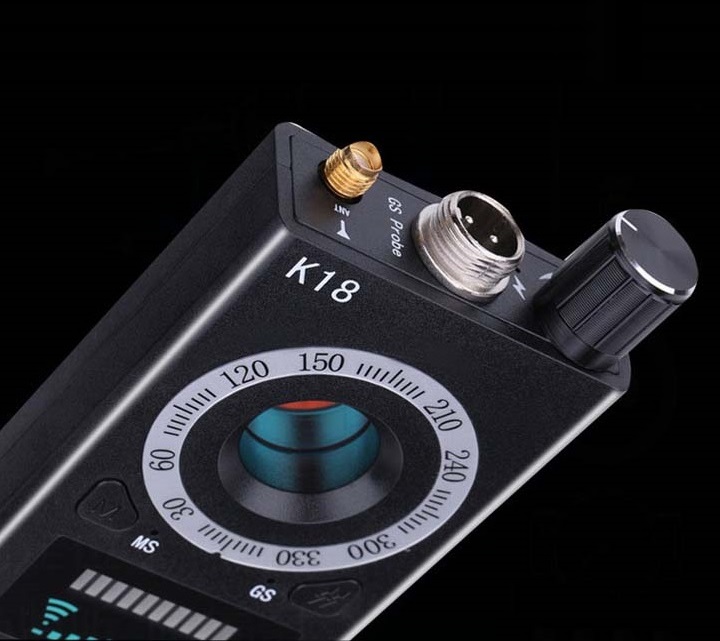 Máy phát hiện định vị, máy nghe lén, camera quay lén K18