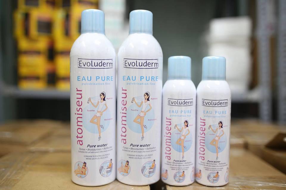 Xịt Khoáng EvoLuderm Eau Pure Pháp 150 - 400ml
