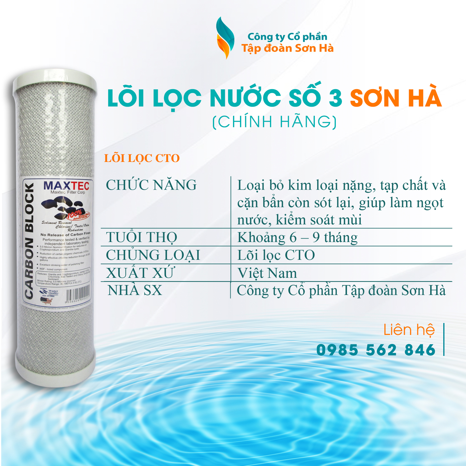 Lõi lọc nước Sơn Hà