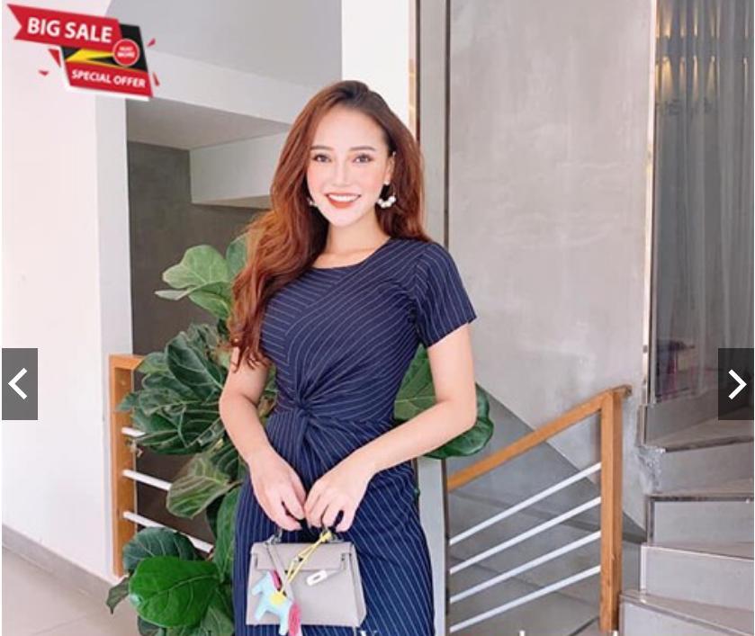 [HCM]ĐẦM SỌC XOẮN EO NANA