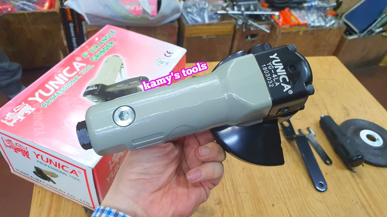 Máy mài góc hơi khí nén 4 inch 100mm yunica model yg-4la