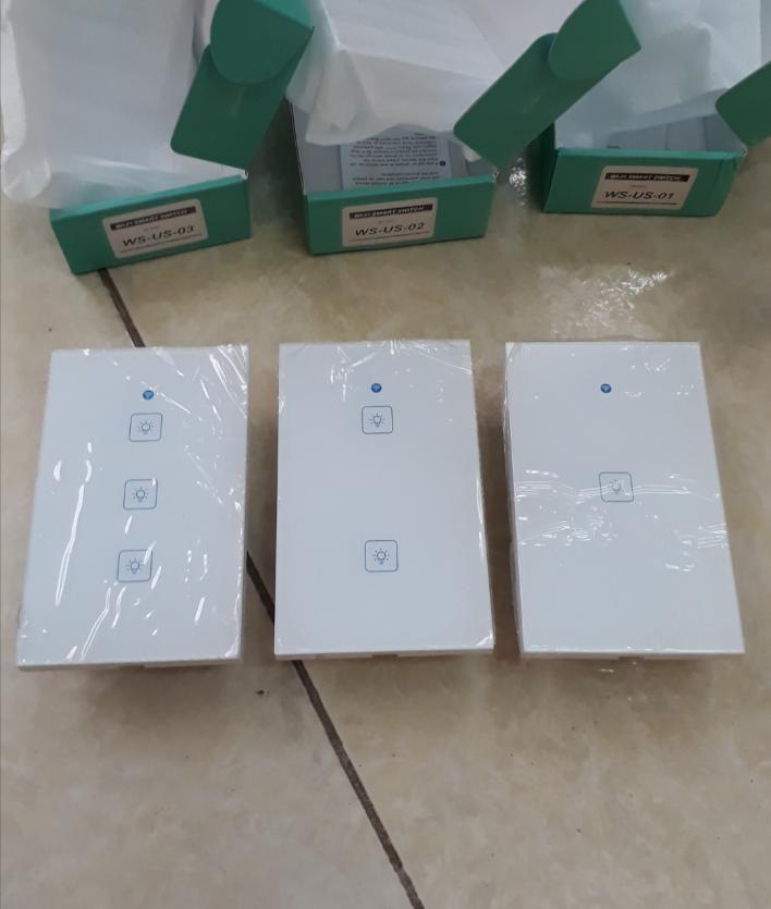 Công Tắc Wifi Smart Switch WS-1C (Công Tắc Cảm Ứng Âm Tường 1 Kênh Điều Khiển) app Ewelink