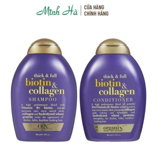 Bộ dầu gội Biotin Collagen Thick & Full OGX bản Mỹ 385ml dưỡng mọc tóc, suôn dày, mượt tóc, lưu hương lâu thumbnail