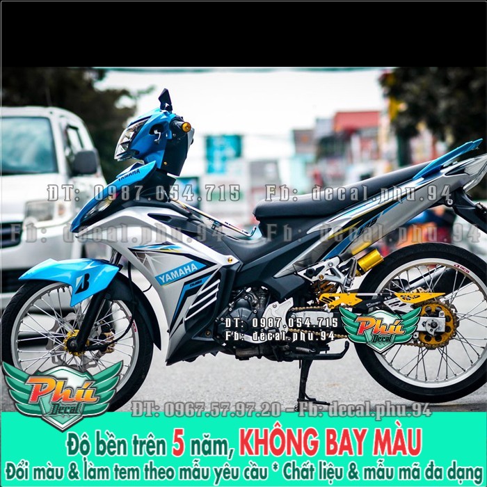 Tem rời ex 135 2011 đến 2014 bạc xanh
