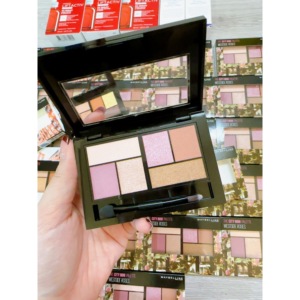 Bảng phấn mắt maybelline 6 ô màu westside roses 6.1g