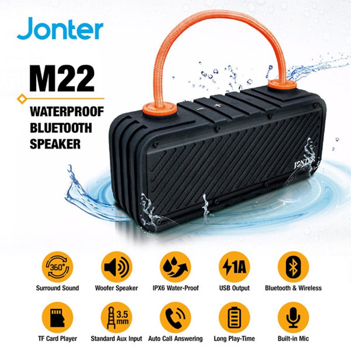 Loa Bluetooth Jonter M22 chống nước cao cấp