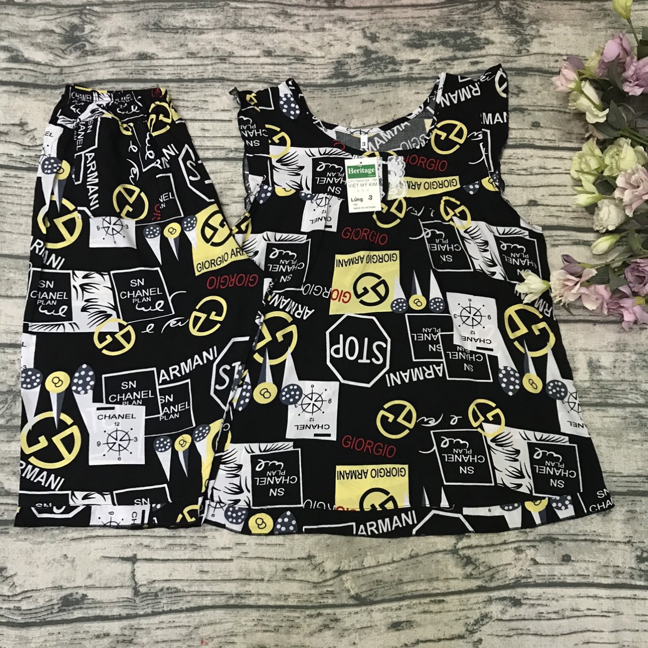 bộ lửng tole lanh 2da (4 size) 40-80 kí