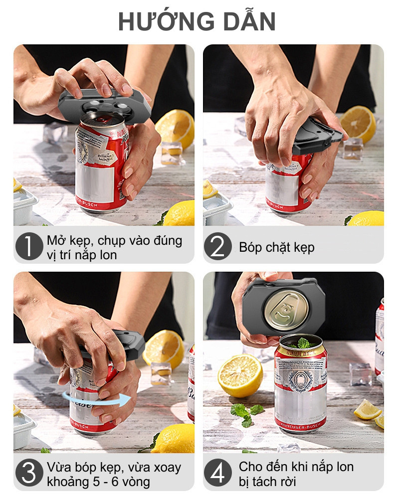 Dụng cụ khui nắp lon bia