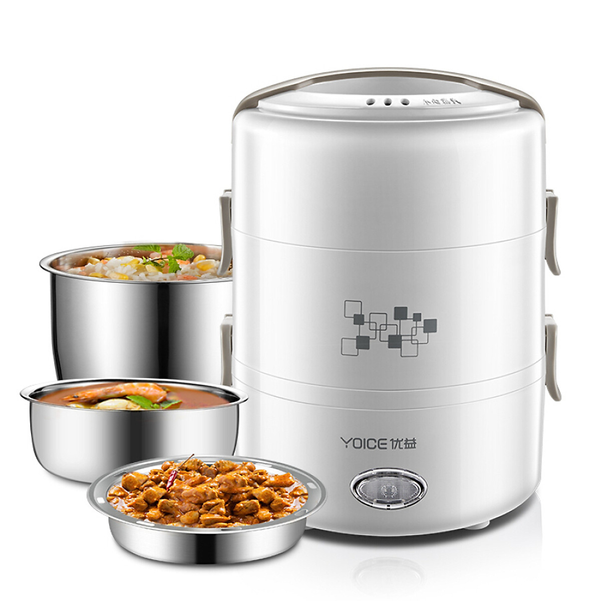 Hộp cơm hâm nóng, hộp cơm giữ nhiệt văn phòng [HÀNG NHẬP KHẨU]