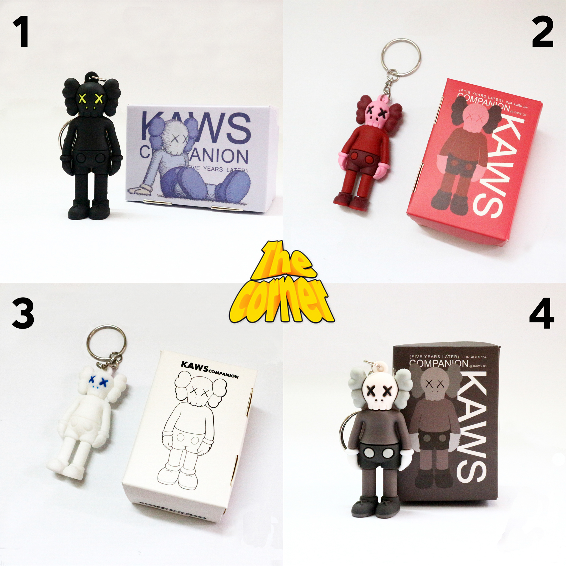 Móc khóa hoạt hình KAWS [Full Box]