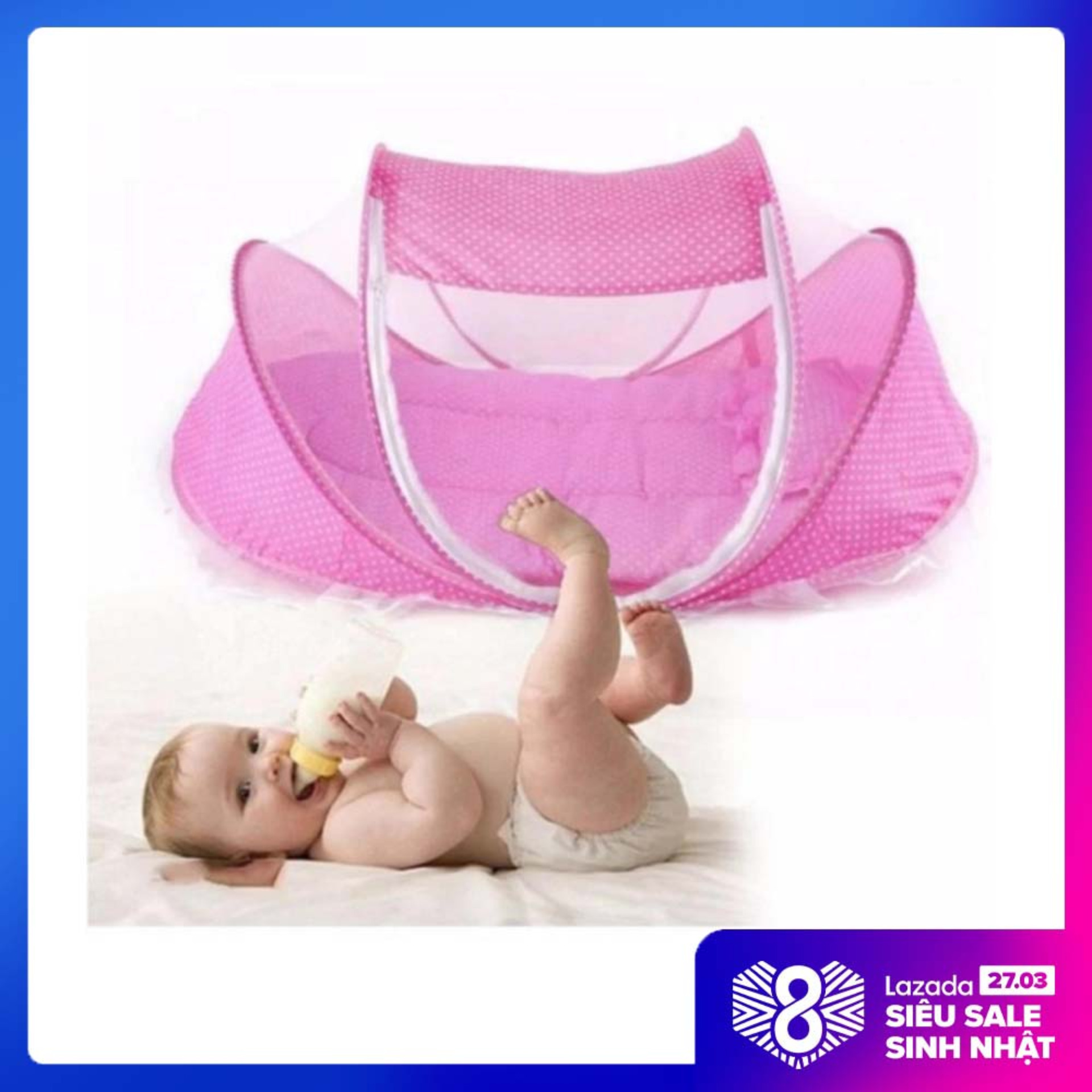 Màn nôi có nhạc cho bé, màn chụp chống muỗi có nhạc, bộ màn ngủ đệm chống muỗi dành cho bé có nhạc. bảo hành uy tín 1 đổi 1
