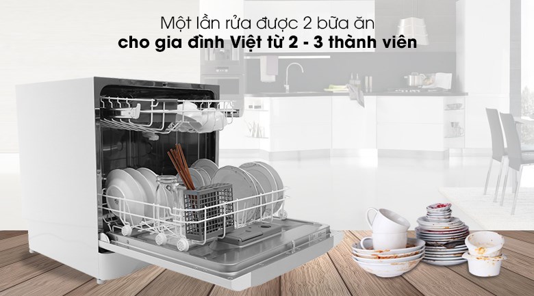 [HÀNG CHÍNH HÃNG  ]Máy rửa bát Electrolux ESF6010BW 1400w 8 BỘ
