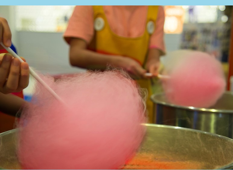 Mini portable electric DIY sweet cotton candy maker candy floss machine