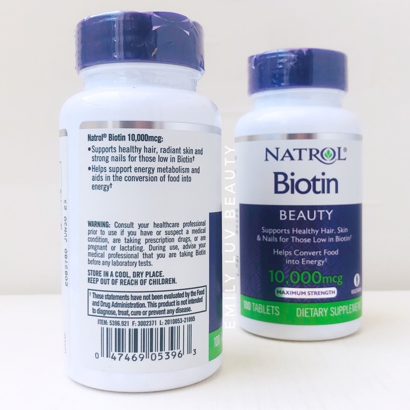 Natrol Biotin 10000mg 100 viên Mỹ