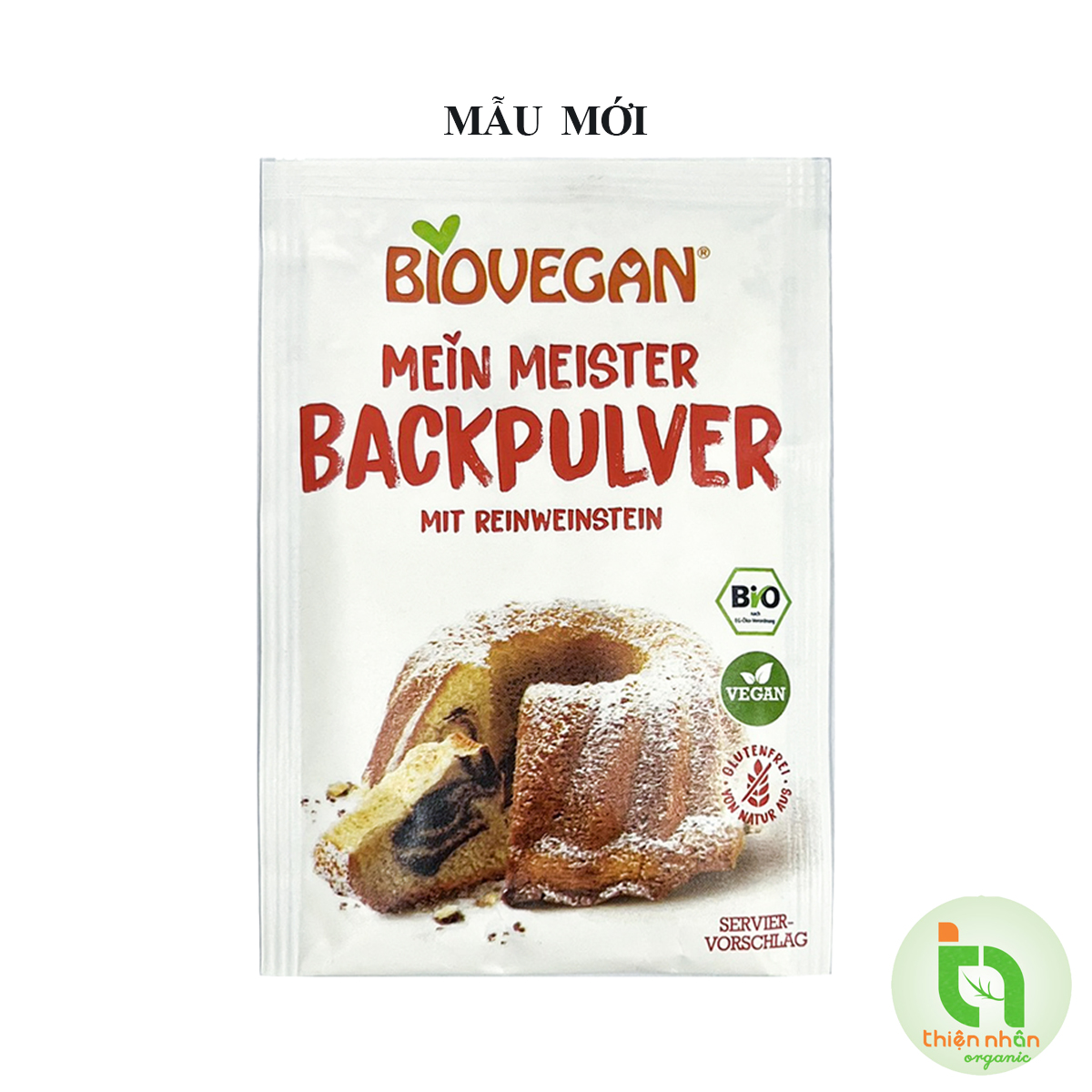 Bột nở hữu cơ biovegan 17gr/gói