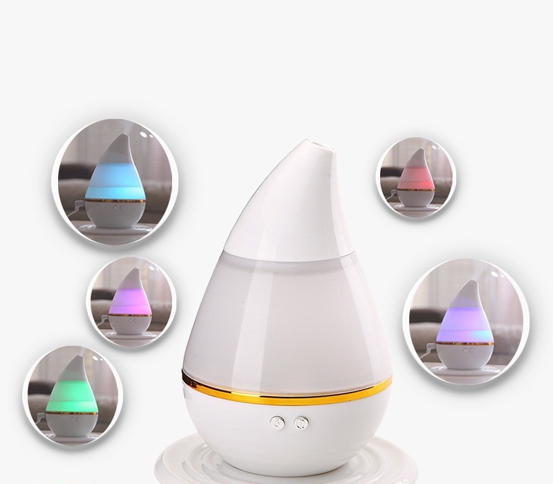 Máy tạo độ ẩm xông xông tinh dầu mini hình giọt nước -màu ngẫu nhiên