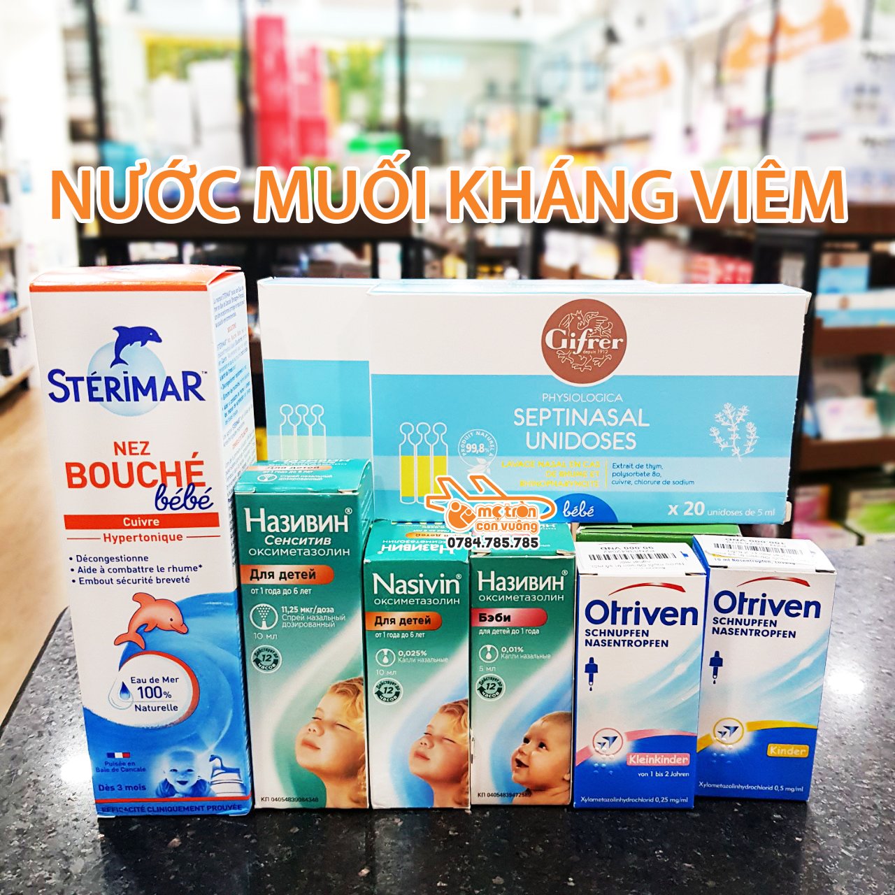 Nhỏ mũi Nasivin 5ml (dưới 1 tuổi)