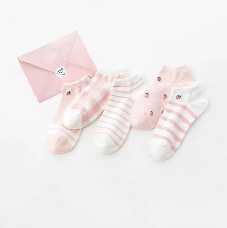 Set 10 Đôi Tất Vớ Nữ Ngắn Cổ Ms.Pink