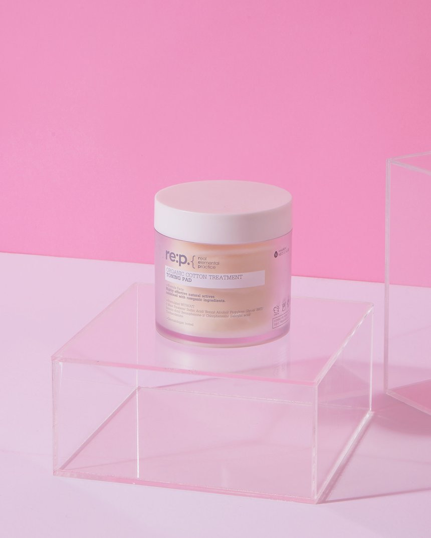 Toner dạng miếng RE:P Organic cotton treatment toning pad (130ml)