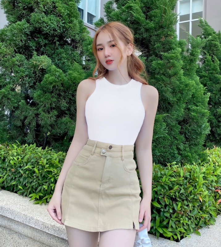 Áo croptop ba lỗ sát nách