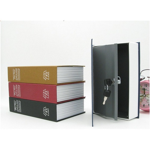 Két sắt hình quyển sách 18x11.5x5.5cm