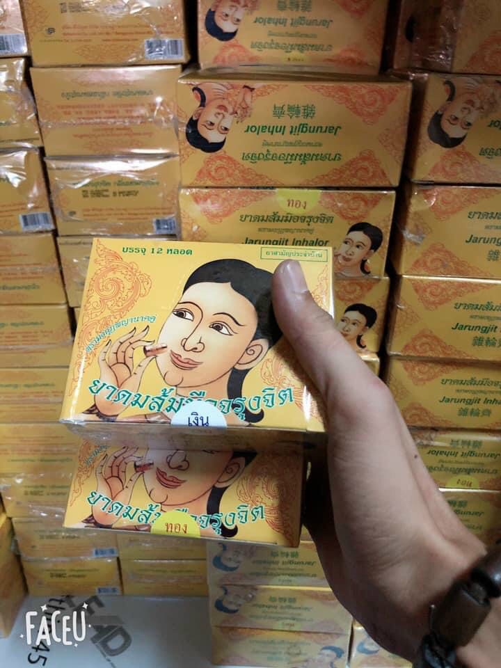 Ống Hít Xoang Bạc/Vàng Thảo Dược Thái Lan