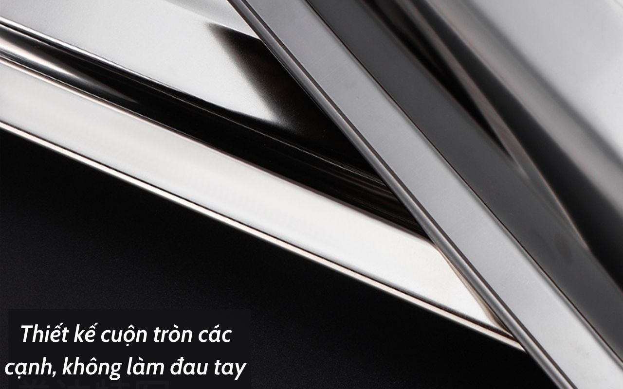 Khay inox đựng thức ăn 20x30