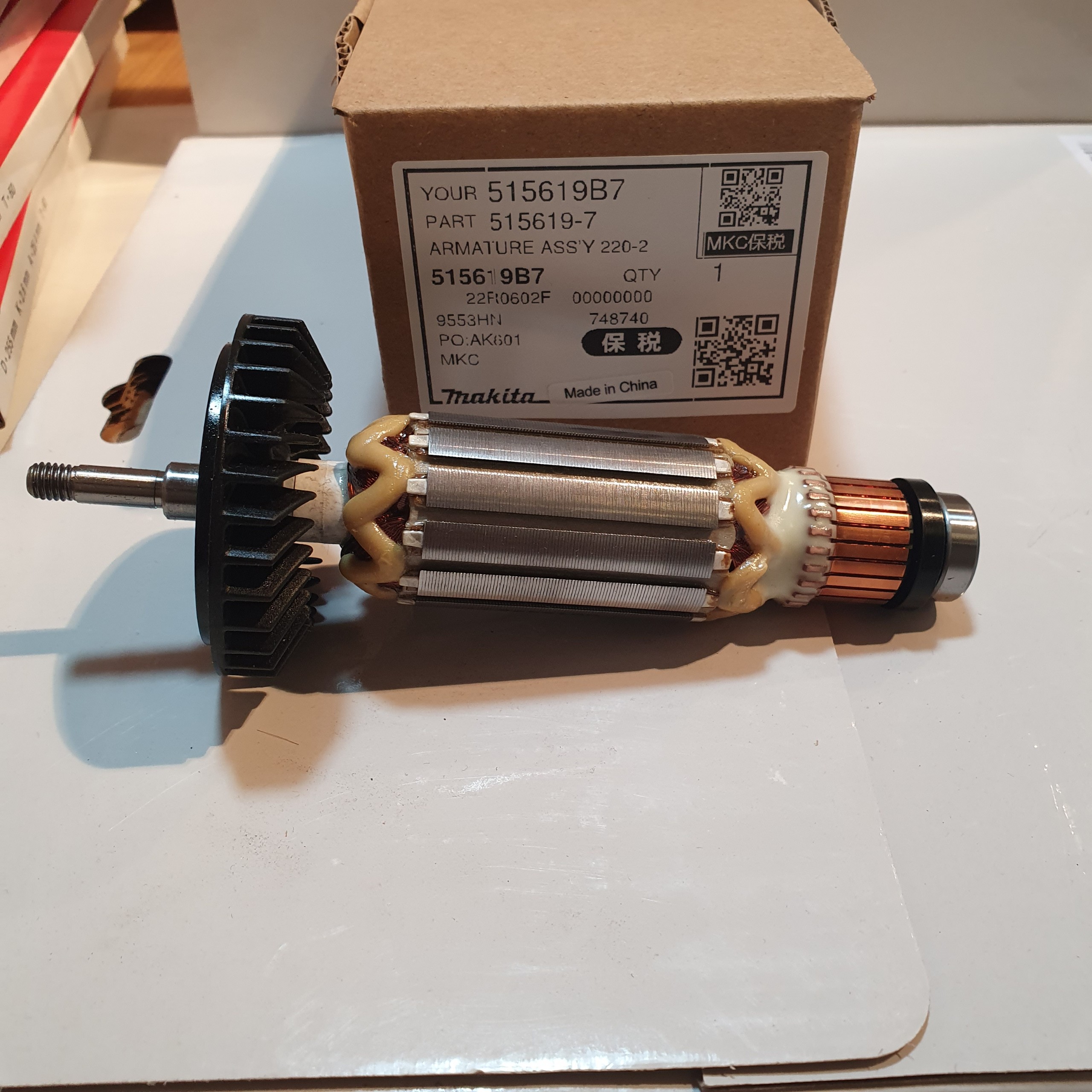 Rotor (ruột) cho máy mài góc 9553b và 9553Nb