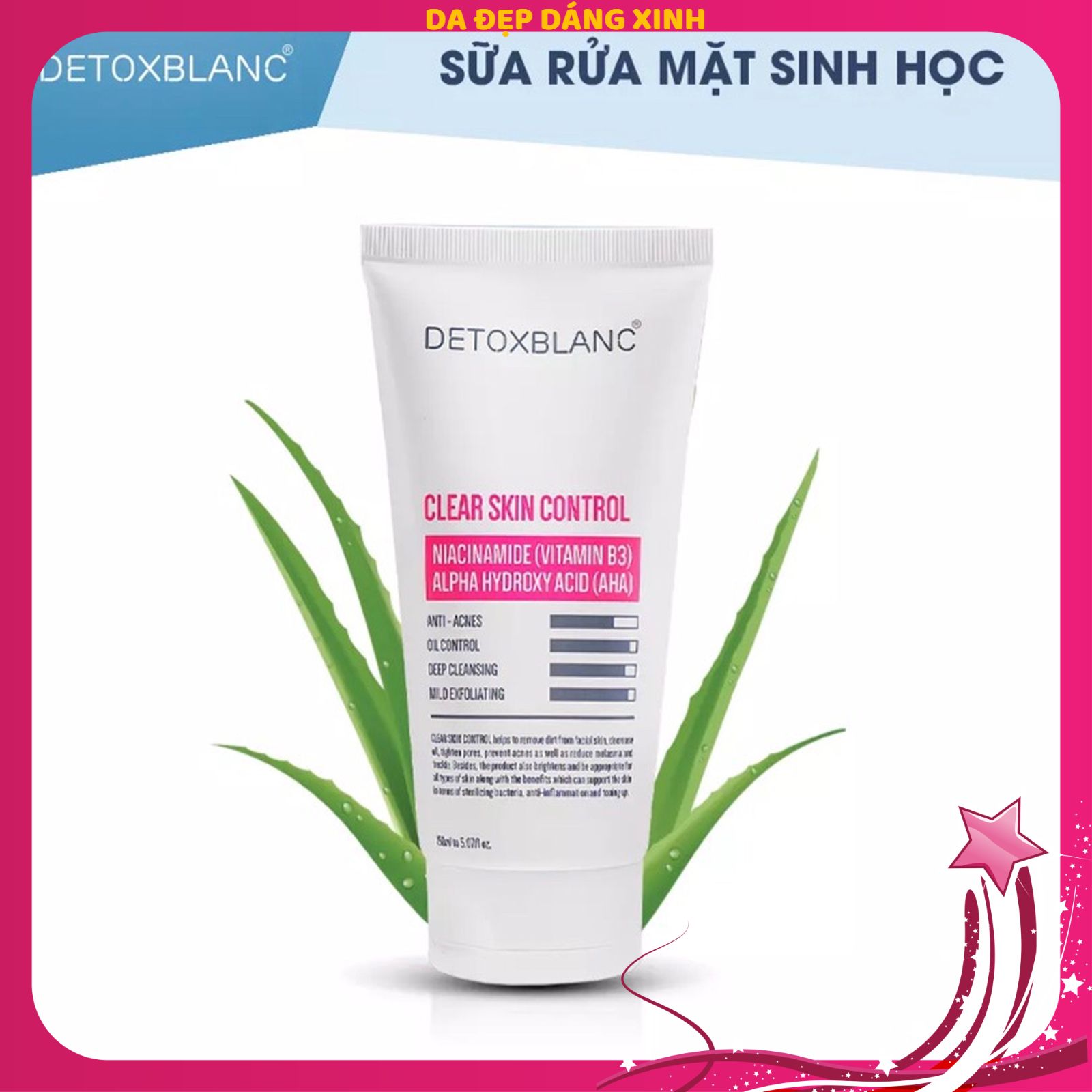 Sữa rửa mặt sinh học Detox Blanc