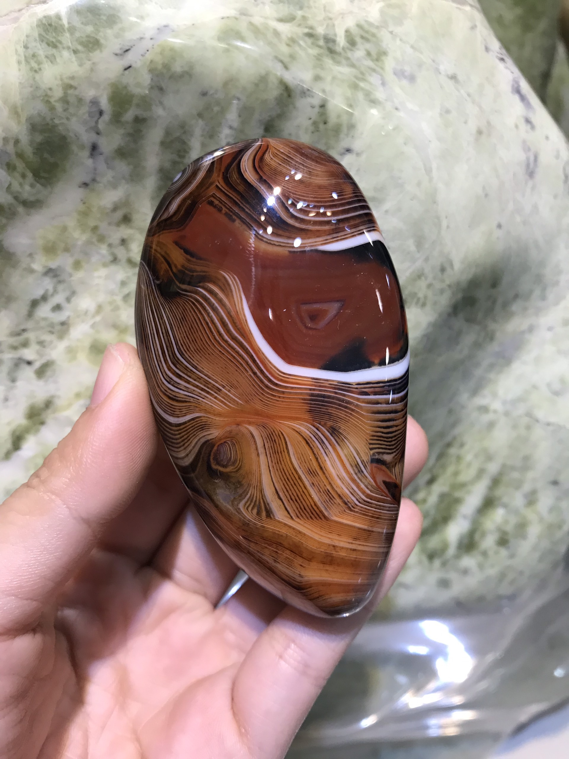 Đá mã não, giao hàng ngẫu nhiên, kích thước 6x5 cm