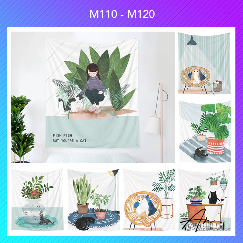 Thảm tranh vải treo tường 150x130cm