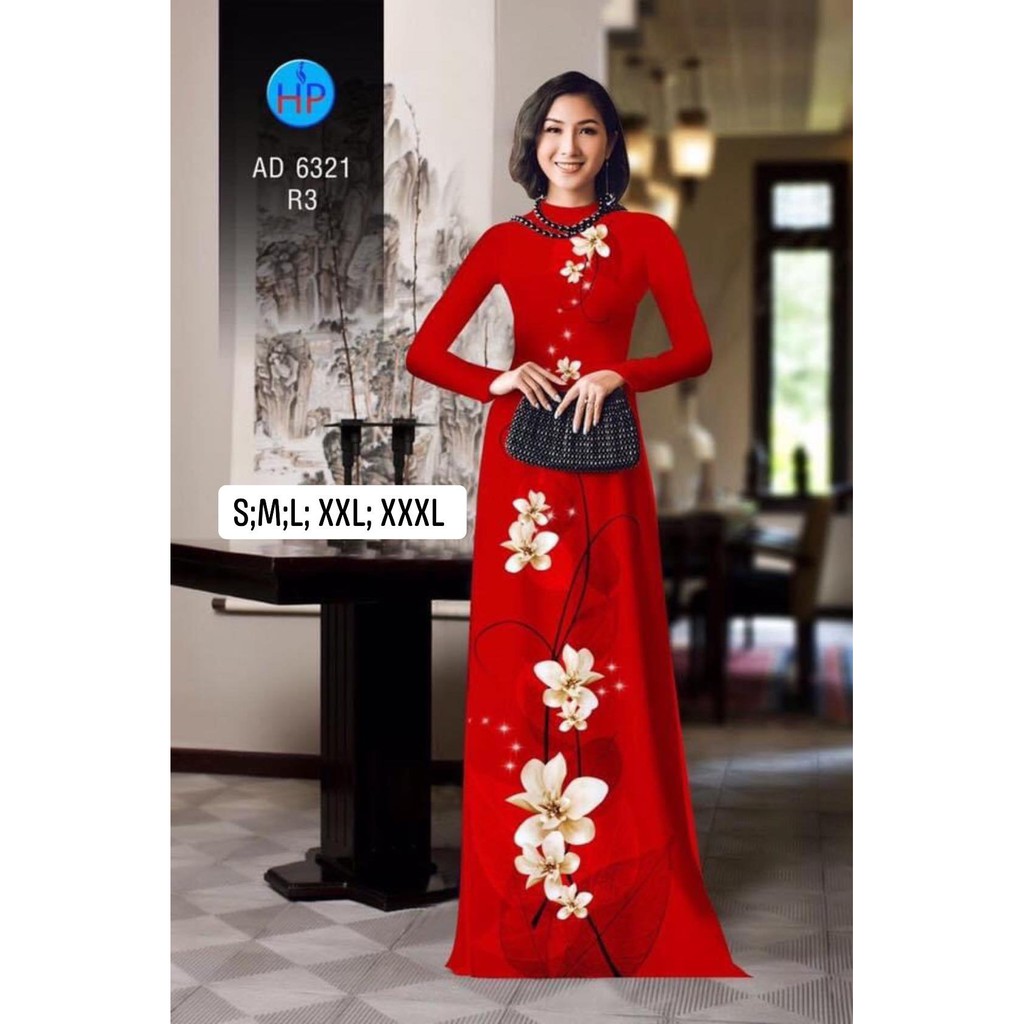 ❤️SIÊU SALE❤️ Áo Dài Lụa Hoa Nhí Ảnh Thật 100%