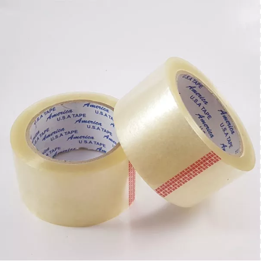 2 cuộn băng keo 200 yard băng keo trong đục, siêu dính