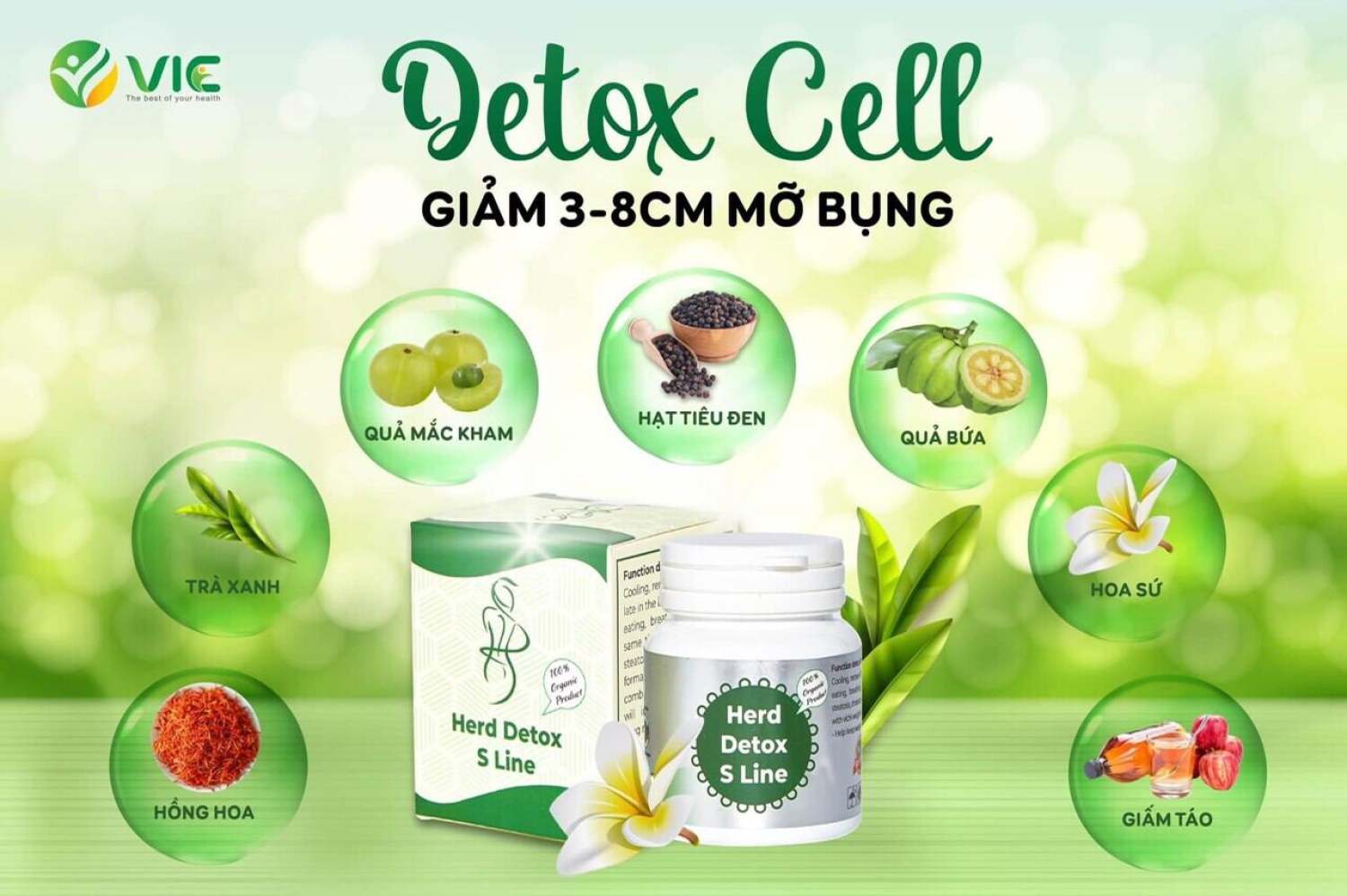 Detox SLine giảm mỡ bụng, đánh tan mỡ bụng
