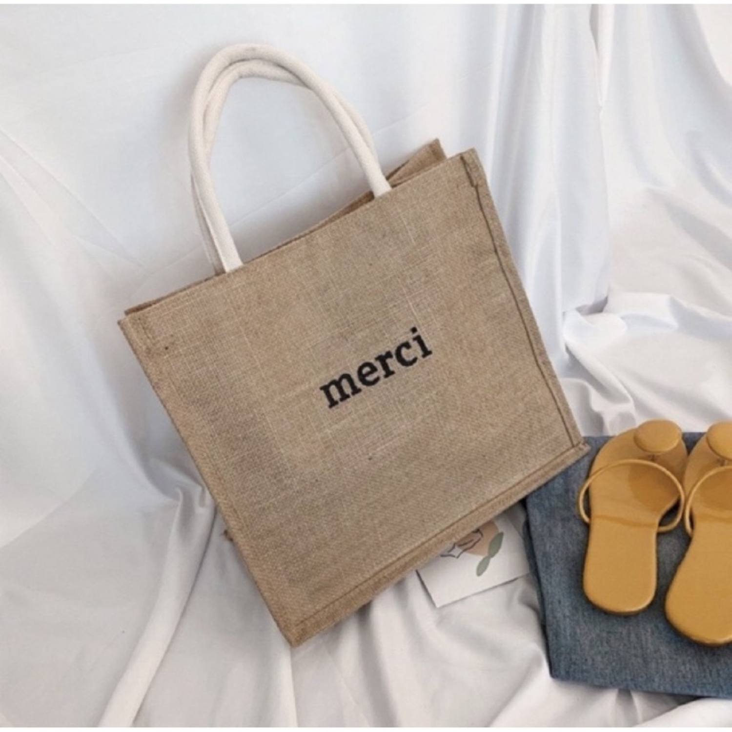 [HCM]Túi Cói Merci - 4 mẫu siêu hot