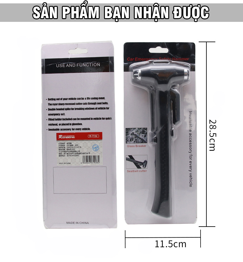 Multifunctional car emergency break hammer car emergency emergency escape tools