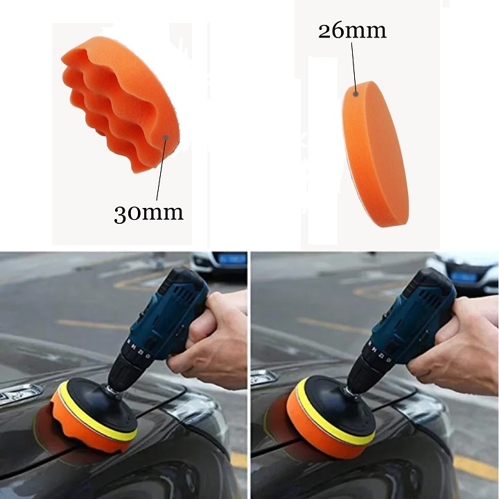 Miếng Mút Xốp Đánh Bóng Ô Tô Phớt Xốp Chà Bóng Bề Mặt Xe Hơi