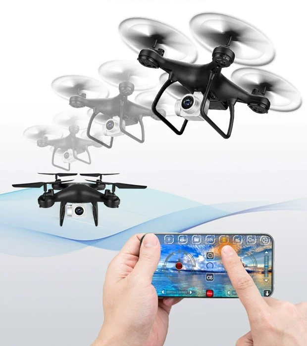 [HCM][ SI.ÊU PHẨM ] Máy Bay Không Người Lái RCTOWN HJ14W Máy Ảnh Đồ Chơi UAV Pixel 200W Chụp Ảnh Trên Không Wi-Fi-Flycam RCTOWN HJ14W Mô Hình Đồ Chơi Máy Bay Không Người Lái UAV Pixel